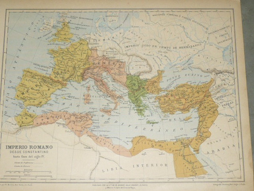 Mapa Antiguo Del Imperio Romano