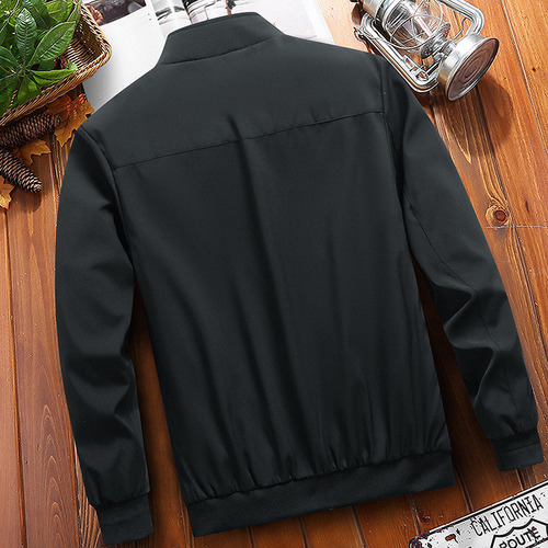 Nueva Chamarra Para Hombre, Cuello Alto, Color Liso, Talla G