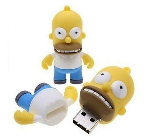 Memoria Flash Usb De Homero Simpson 8 Gb Excelente