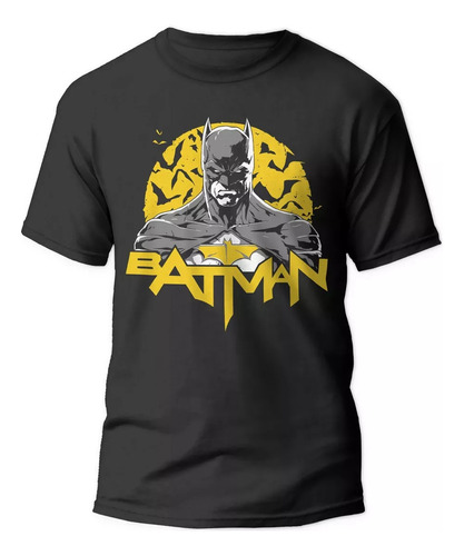 Polera Batman Bat Night Super Heroes Niño Hombre Ters Textil