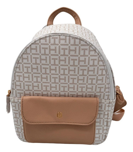 Mochila Tommy Hilfiger Beige Original Remate 