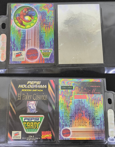 Semi Colección Pepsi Cards Marvel 1994 Retro Original 110pz (Usado)
