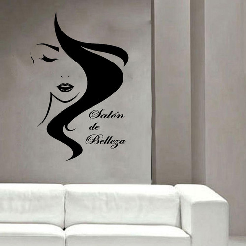 Vinilo Pared Peluqueria Mujer Wall Sticker