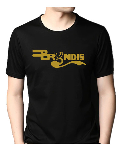 Playera Black Unisex Grupo Bryndis Logo Dorado