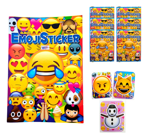 Album Colección Emoji Sticker + 150 Láminas