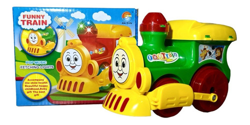 Imagen 2 de 7 de Tren Trencito Locomotora Luces Sonido Musica Pila Movimiento
