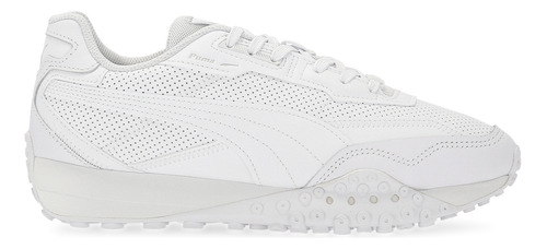 Zapatillas Puma Blktop Rider Leather En Blanco Y Gris | Moov