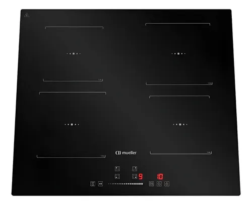 Cooktop de Indução Mueller 4 Bocas 7200W Painel Touch Preto