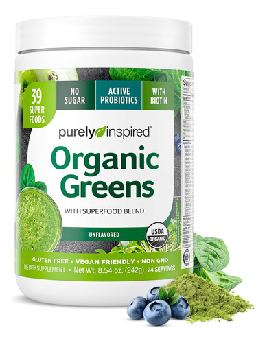 Purely Inspired Organic Super Greens Polvo 242 G