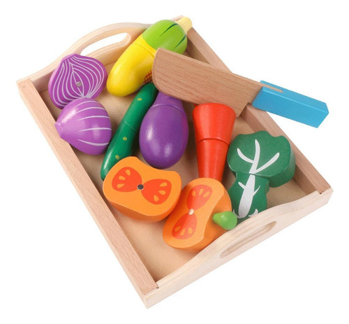 Set De Juguetes Magnéticos Para Niños Con Frutas Y Verduras