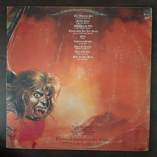 Lp Ozzy Osbourne - The Ultimate Sin ( Ler Descrição) (Usado)