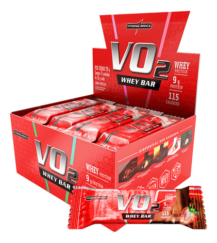 Barra Proteína Vo2 Whey 12 Unid - Integralmédica