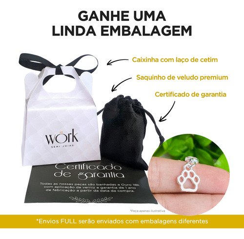 Berloque Mão De Fátima Hamsá Banhado A Ouro 18k Premium