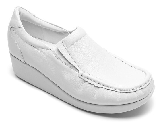 sapato branco feminino usaflex
