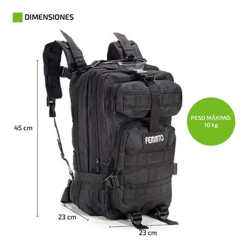 Imagen 3 de 8 de Mochila Tactica Mochilero 30 Litros Camping Trekking Montaña