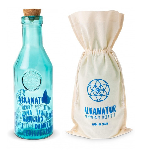 Botella Harmony Bottle - El Poder De La Solarización Azul