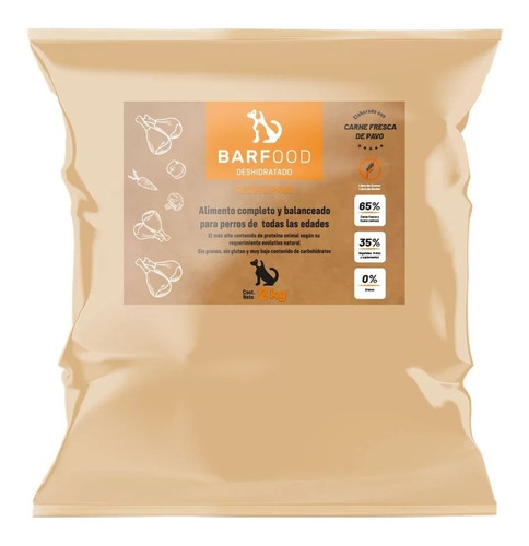 Alimento Para Perros Barfood - Pavo 12 Kg