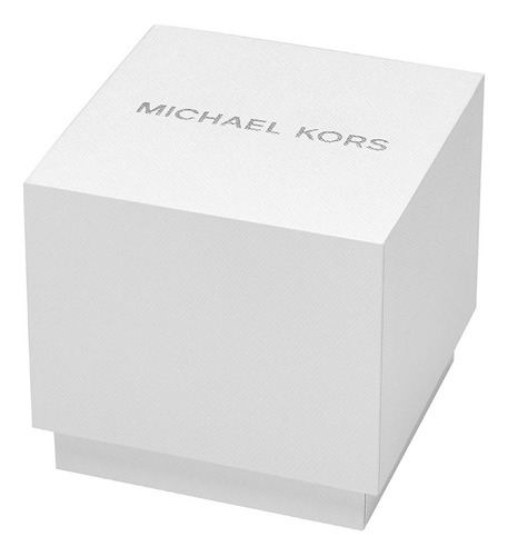 Reloj Michael Kors Pype Tres Tonos Para Dama Mk3901 Correa Plateado, Dorado Y Rosa Bisel Plateado