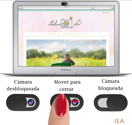 Cubre Lente De Cámara Anti Espía Laptop Celular Tablet 5uds