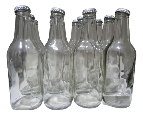 Botella Vidrio Transparente 333 Cc Pack 12 Unidades