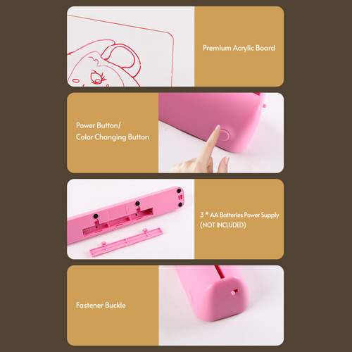 I Light Up Doodle Boards: Tableta De Dibujo 3d Para
