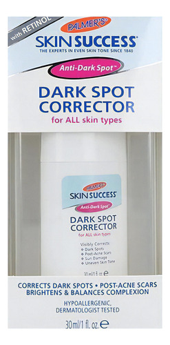 Sérum corretor de manchas escuras Palmer's Skin Success Dark Spot Tipo de pele Todos os tipos de pele