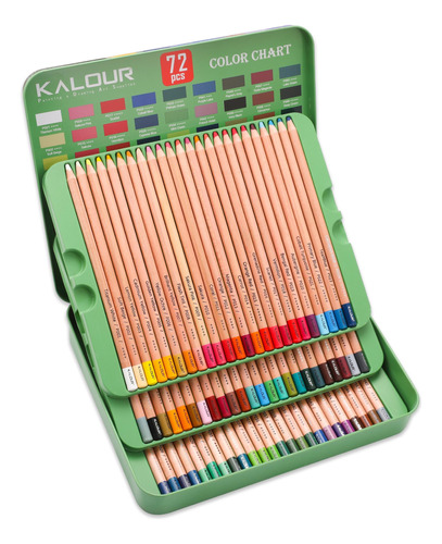 Kalour Lapices De Colores De Tiza Pastel, Juego De 72 Colore