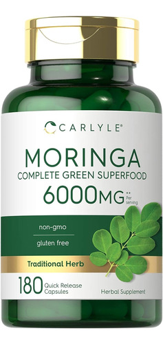 Moringa Oleifera | 180 Capsulas - Carlyle