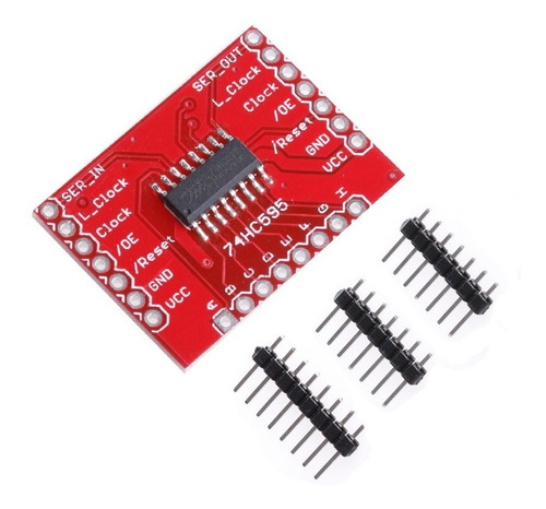 Módulo Expansor 74hc595 Portas Para Arduino Esp8266 Esp32