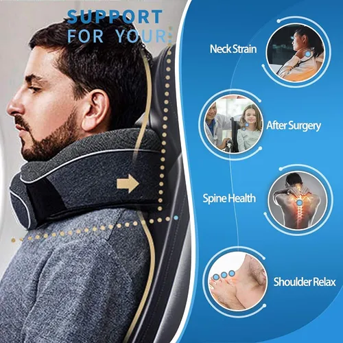 Ubeuonly Travel Neck Pillow Chin Support Pillow Ajustable 10