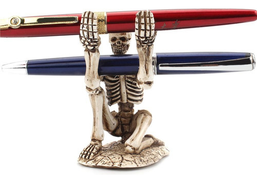 Soporte De Escritorio Para Bolígrafos, Diseño De Esqueleto,