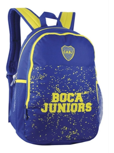Mochila Boca Juniors Espalda Original  17.5 Bj55  