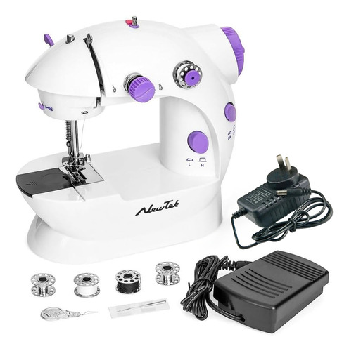 Máquina De Coser Recta Portable Newtek MC01 A 220v Color Blanco 