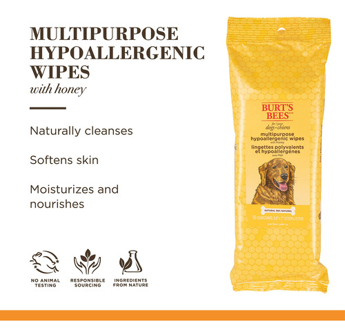 Toallitas Para Perros Burt's Bees Para Mascotas Multiusos, 5