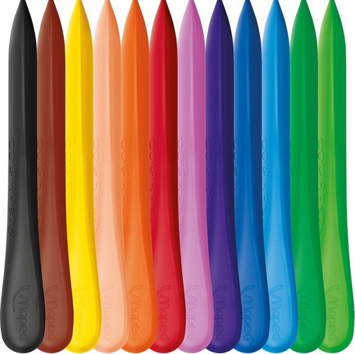 Crayones Plásticos Maped Color'peps X 12 Simil Jovi