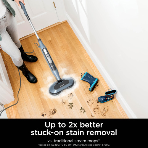 Steam Mop Shark Steam & Scrub S8000, Desinfectante, Azul