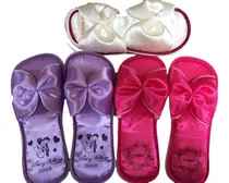 Comprar Pantuflas En Satín Personalizadas Bodas, Xv Años