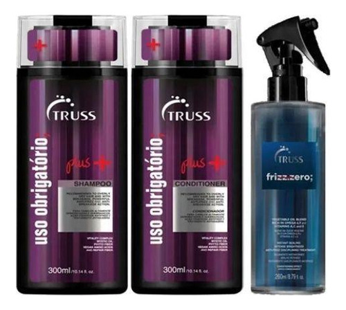 Kit Truss Uso Obrigatório Plus+ E Frizz Zero - 3 Itens