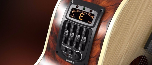 Imagen 2 de 5 de Preamp Para Guitarra Acustica Activo 4 Bandas Cherub Gs3 Mic