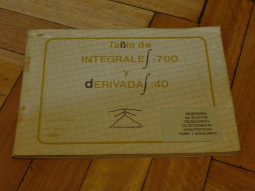 Tabla De Integrales Y Derivadas&-.