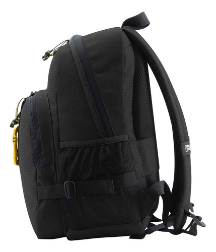 Mochila Nat Geo, Explorer Iii 17 L Con Sistema De Bloqueo Para Tc/td Rfid Color Negro Diseño De La Tela Cuadrícula