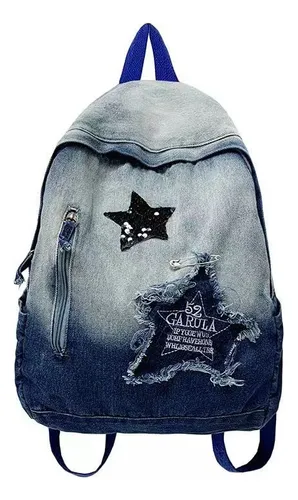 comprar Mochila Estética De Mezclilla Para Mujeres Y Hombres Y2k Acc