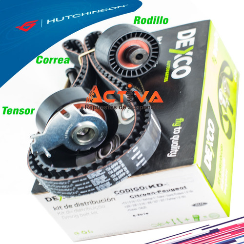 Imagen 3 de 4 de Kit Distribucion Peugeot 208 308 C3 Vti 1.6 16v