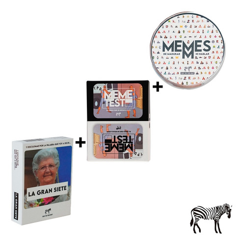 Imagen 1 de 10 de Juego De Mesa La Gran Siete + Meme Test + Memmes Casa Fight