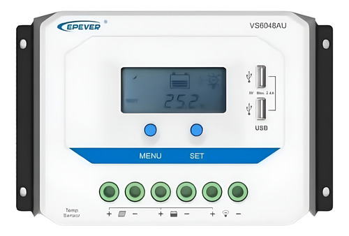 Regulador De Carga 60a Pwm Para Panel Solar Con Usb Epever