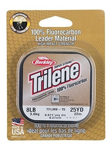 Berkley Trilene 100% Fluoro Leader Mat Línea Pesca