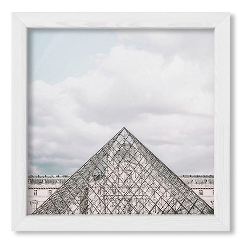 Cuadros Decorativos 20x20 Chato Blanco I Love Paris 3