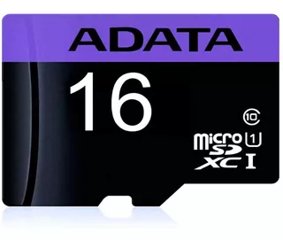 Tarjeta de memoria Adata AUSDH16GUICL10-RA1 Premier con adaptador SD 16GB