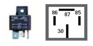 Relay Mini Reforzado. 24v. 70amp. 4 Terminales