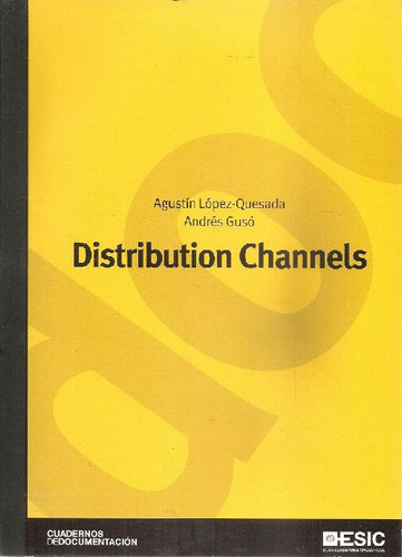 Libro Distribution Channels De Agustín López-quesada, Andrés